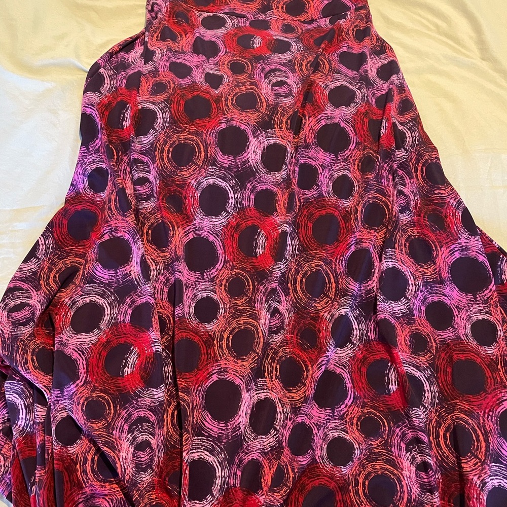 LuLaRoe Multicolor Circle Pattern Dress